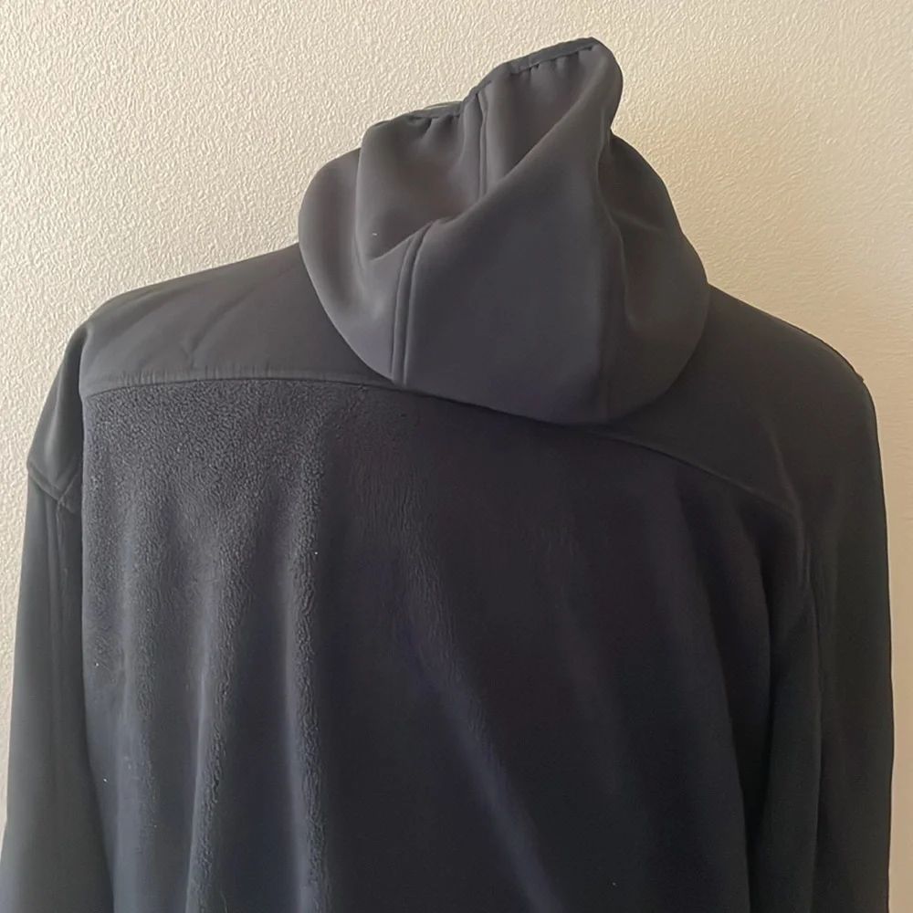 Reebok Black Full Zipper Fleece w/hood Size XL